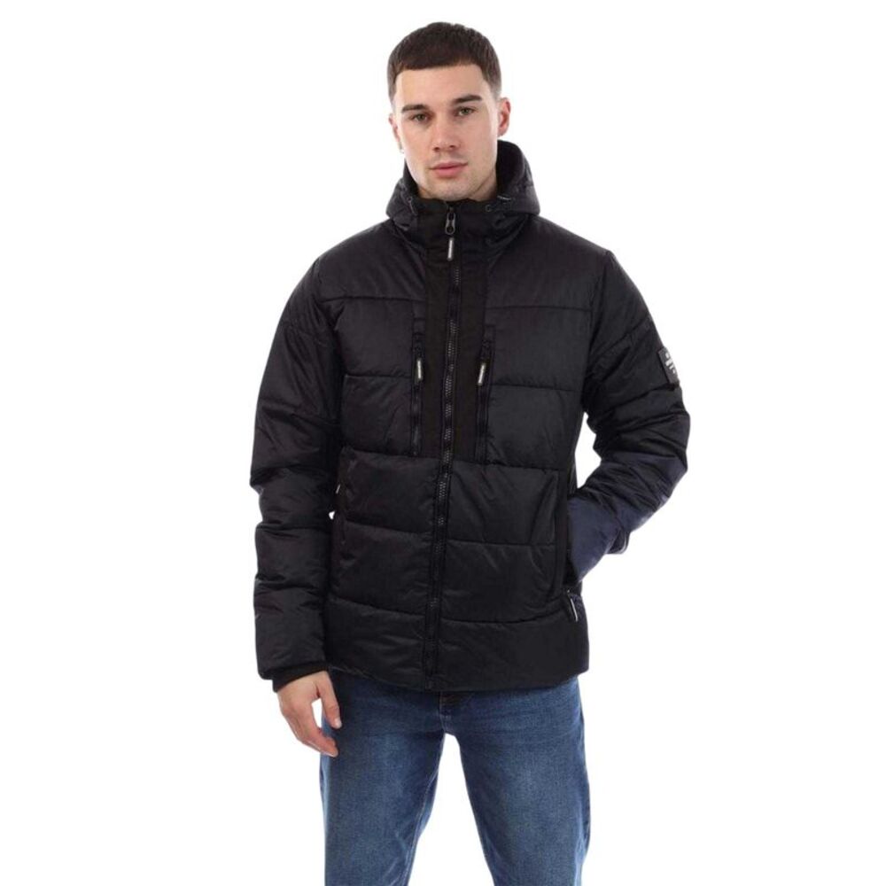 Crosshatch Mens Polyester Padded Jacket / Blue